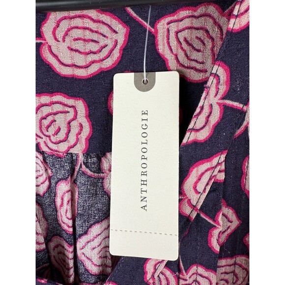 NWT Maeve by Anthropologie Pleated floral Blouse Size XS - Picture 11 of 17